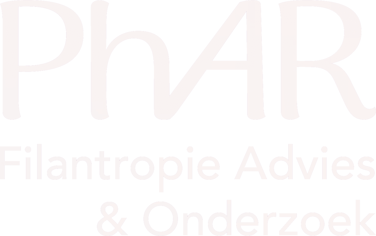 logo PHAR Filantropie Advies en Onderzoek